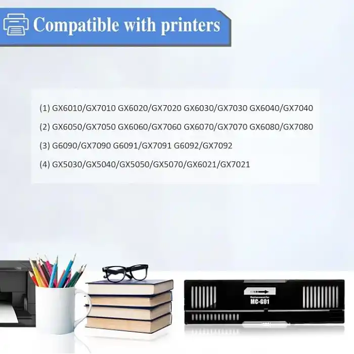 Canon MC-G01 MC G01 Bakım Kutusu Tankı için MC-G01 Bakım Kartuşu değiştirme, Canon MAXIFY GX6010 GX7010 GX6020 GX7020 GX6030 GX7030 GX6040 GX7040 GX6050 GX7050 GX6060 için çalışır (1 Paket)