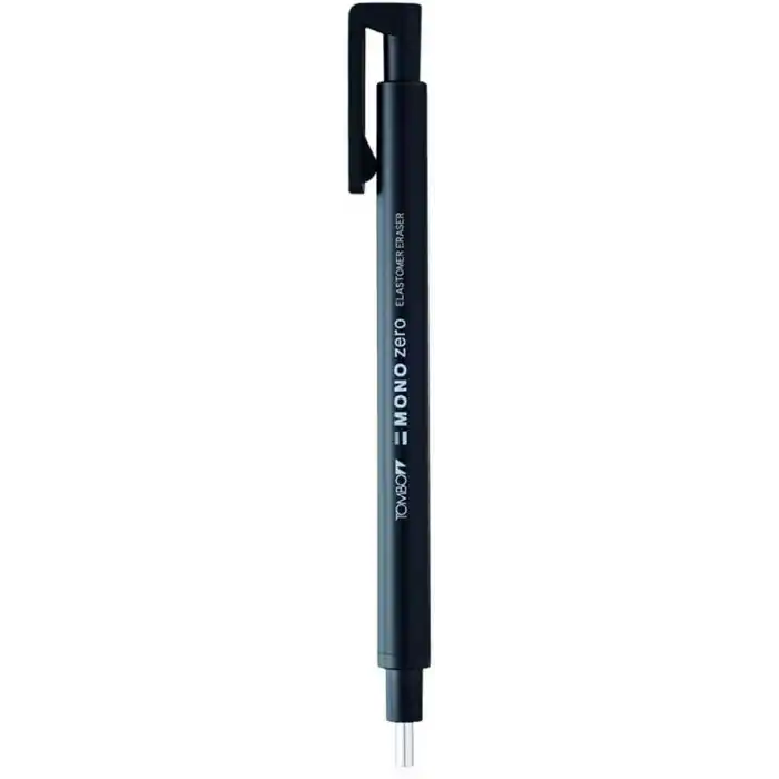 Tombow Mono Zero Kalem Silgi, Yuvarlak Uç, 2,3Mm, Siyah