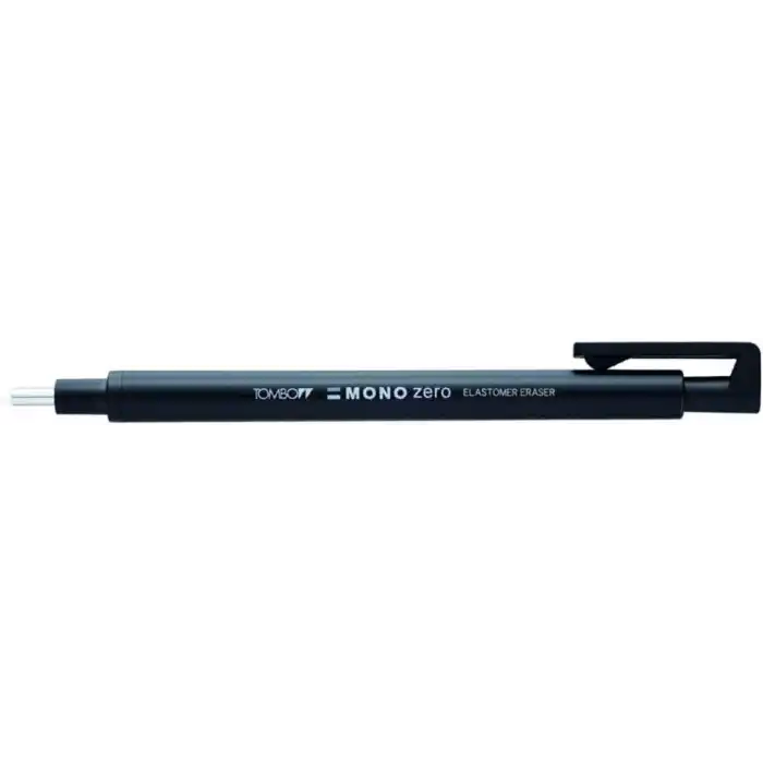 Tombow Mono Zero Kalem Silgi, Yuvarlak Uç, 2,3Mm, Siyah