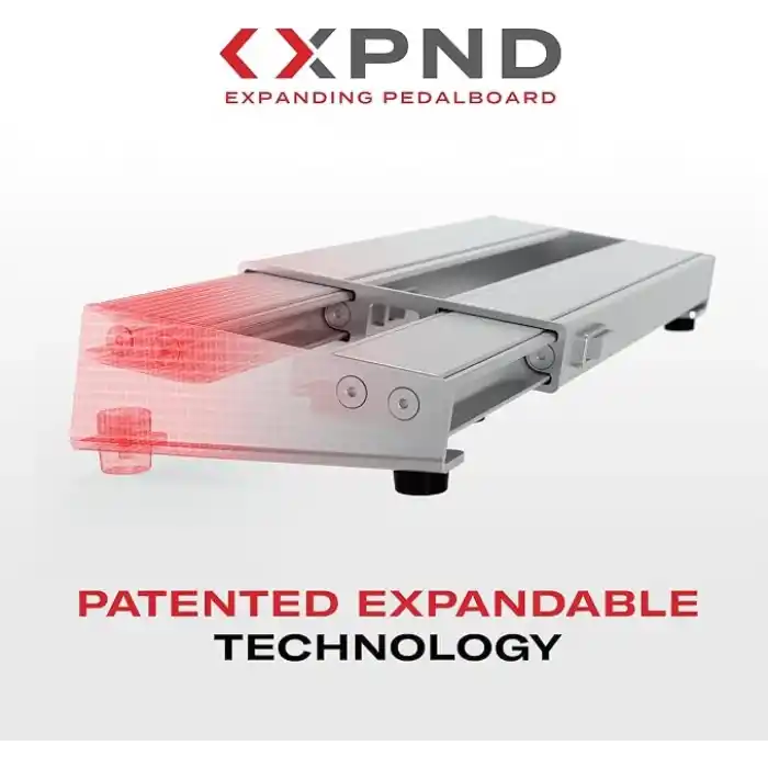Planet Waves DAddario XPND Pedal Board Riser – Gitar pedalı için Elevate pedal – pedal tahtasında 1 inç (1 inç) yükseltir – kablo yönetimi için entegre girinti – yükseltici 2 pedal için uygundur