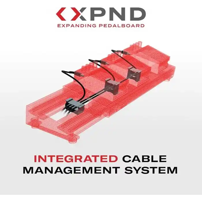Planet Waves DAddario XPND Pedal Board Riser – Gitar pedalı için Elevate pedal – pedal tahtasında 1 inç (1 inç) yükseltir – kablo yönetimi için entegre girinti – yükseltici 2 pedal için uygundur