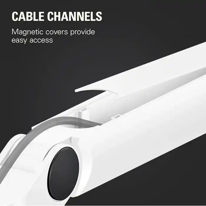 Elgato Wave Mic Arm LP Mikrofon Kolu, Beyaz, Kablo Yönetimli, Alçak Profil