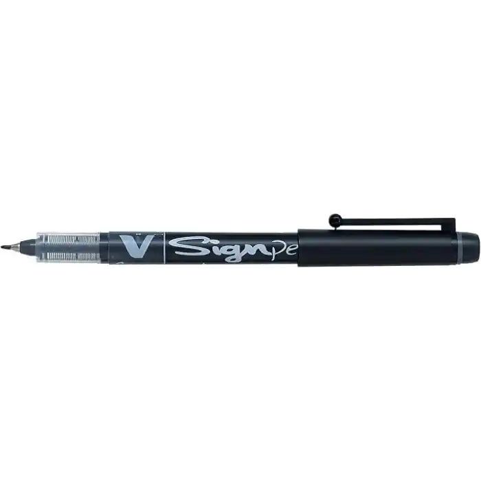 Pilot Długopis V Sign - ince yazı kalemi - çelik uç 2,0 mm - çizgi genişliği 0,6 mm - gerekli paket 3 adet - siyah, mavi ve kırmızı