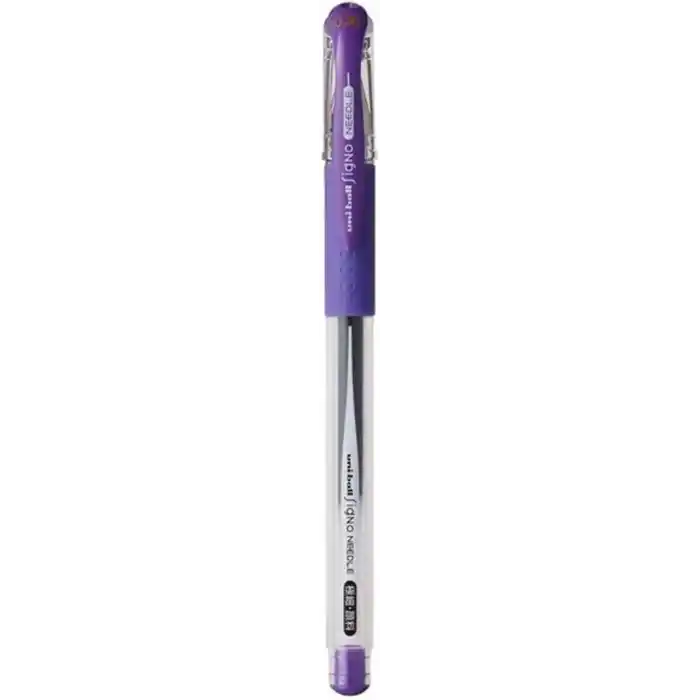 uni-ball Signo Needle 0.38 İğne Uçlu Jel Kalem, Mor
