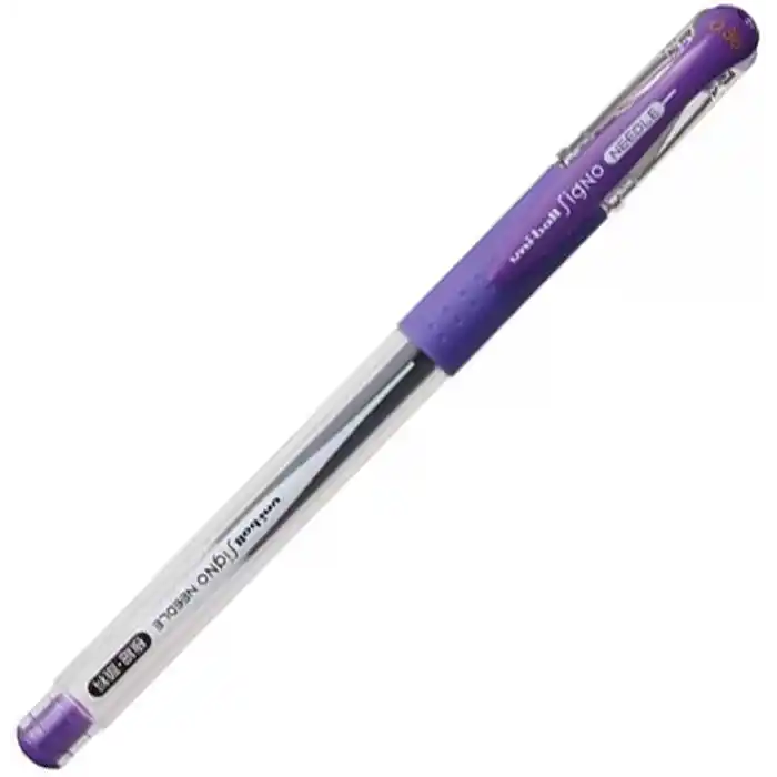uni-ball Signo Needle 0.38 İğne Uçlu Jel Kalem, Mor