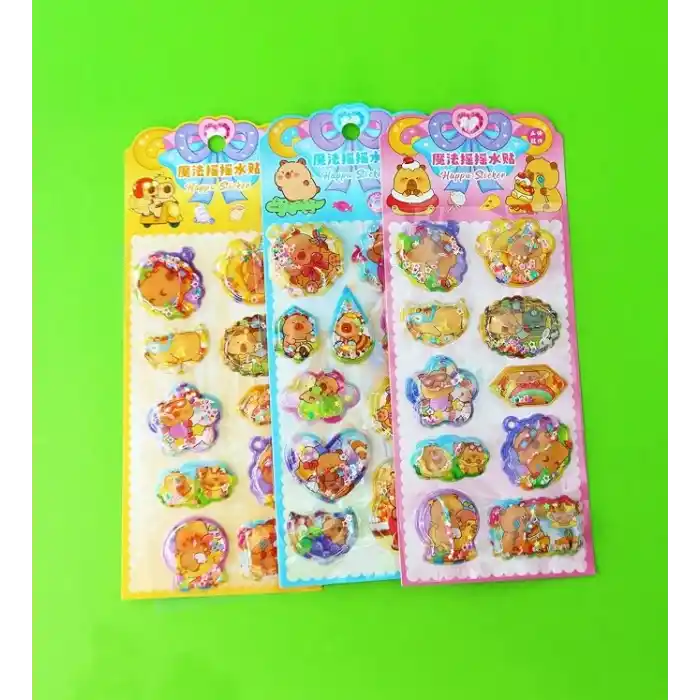 Capybara Tasarımlı Sulu Sticker