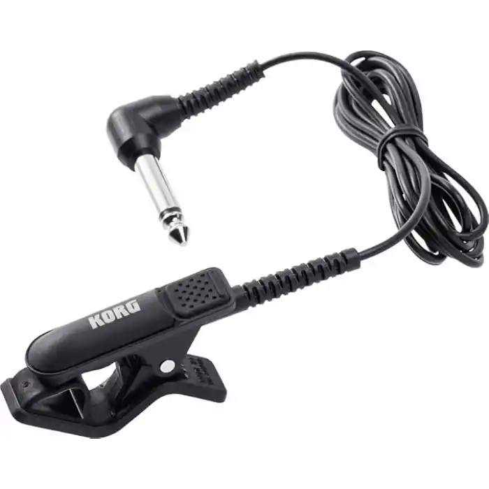 Korg - CM-300-BK Klip Tipi Tuner için Geliştirilmiş Tasarım Kontak Mikrofonu - Siyah