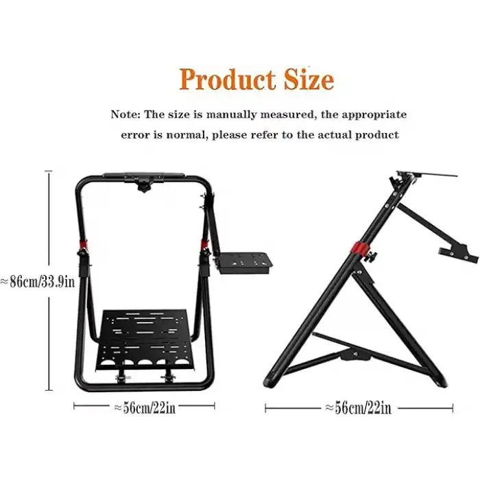 PXN -A9 Yarış Direksiyon Standı Logitech G920 G29 G25 G27 G923 GT500 T300RS/T300GT/ T500RS/TGT/TS için Vites Montajlı Katlanır Braket Eğilebilir Ayarlanabilir Yarış Standı (Yarış Tekerleği Dahil Değildir)