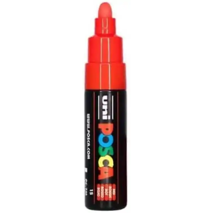 Posca Uni-Ball 181321 Marker Uni geniş yuvarlak uçlu, kırmızı