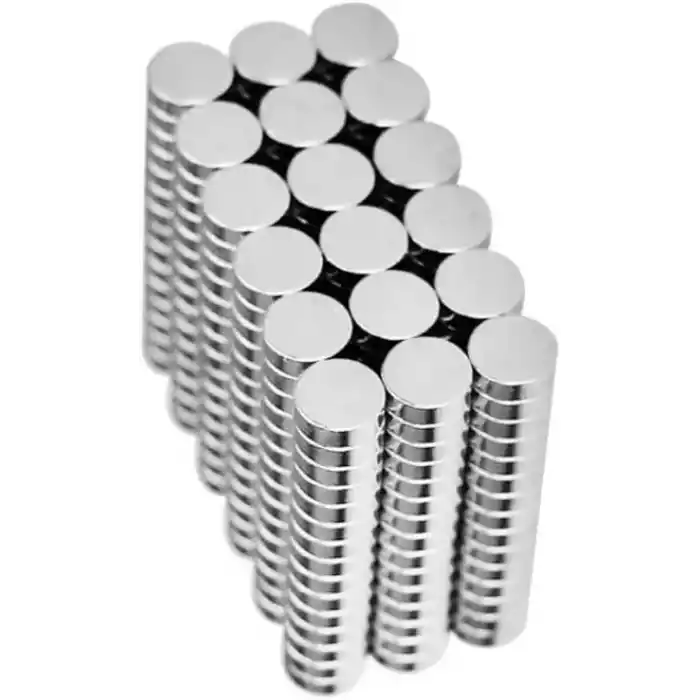 50 Adet 6x2 mm Yuvarlak Güçlü Neodyum Mıknatıs (Çap 6 mm Kalınlık 2 mm)