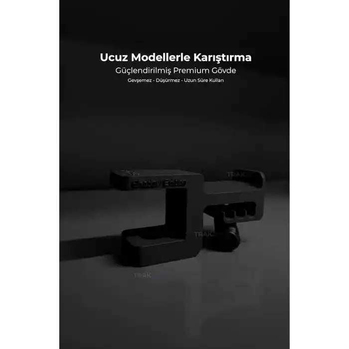 Premium Siyah Masa Kenarı Kulaklık Standı – Shadow Edition | Kaydırmaz Keçeli, Ergonomik ve Güçlendirilmiş