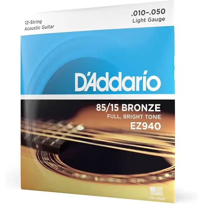 Daddario Ez940 Akustik Gitar Tel Seti, 12 Telli, 85/15 Bronze, Li