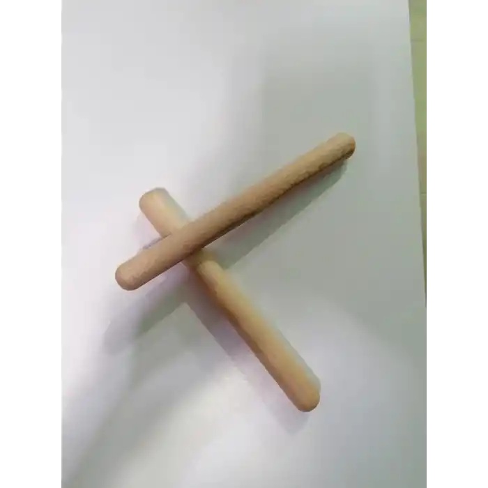 Ahşap ritim çubukları 1 çift 2cmx20cm ritim çubuğu 2 adet