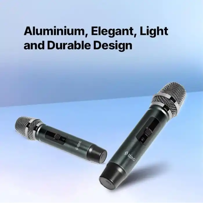 ttec Kablosuz 2’li Mikrofon Sistemi + Çift Kanallı Alıcı - 2MFS01S
