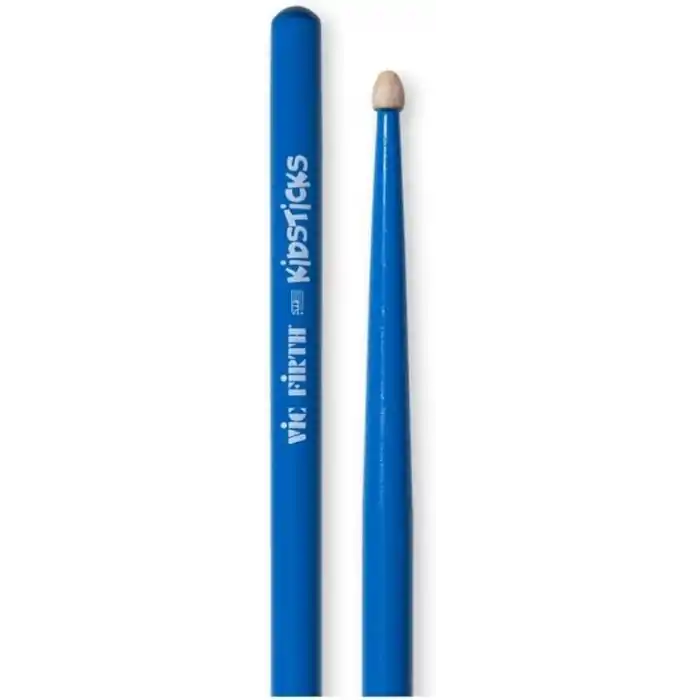 Vicfirth KIDS Baget (Çift) Kidstick Blue, Hıckory, Mavi Çocuk Bageti 3-8 yaş için