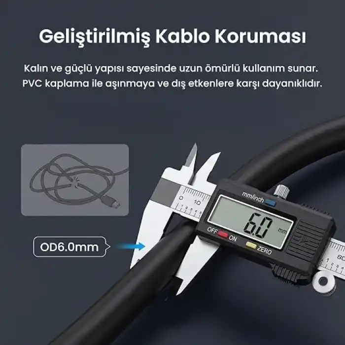 VegGieg Mini DisplayPort (DP) to VGA Full HD 1080P Görüntü Video Aktarım Kablosu 1.5 Metre