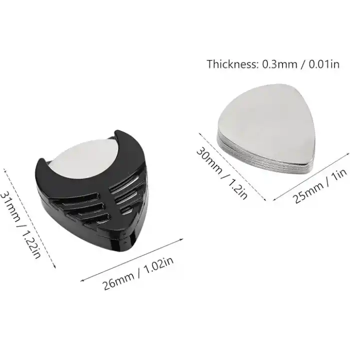 Alice Paslanmaz Çelik 0.30mm Metal Gitar Penası - 3 Adet Pena
