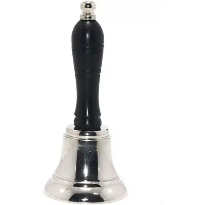 Piramigo Metal Okul Çanı, Yemek & Resepsiyon Zili(Gümüş)