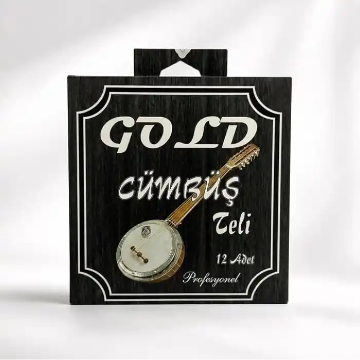 Gold GLD-CMB Cümbüş Teli Profesyonel (Yeni Tip Gri Bam) 12 Adet