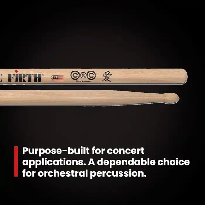 Vic firth Baget(Çift) Chrıs Coleman, Sıgnature, Hıckory, 0.6