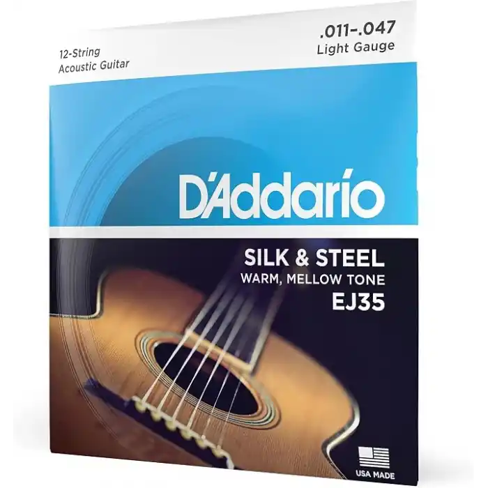DAddario EJ35 12 telli tel seti 0,027 cm - 0,12 cm (.011 -.047 inç)