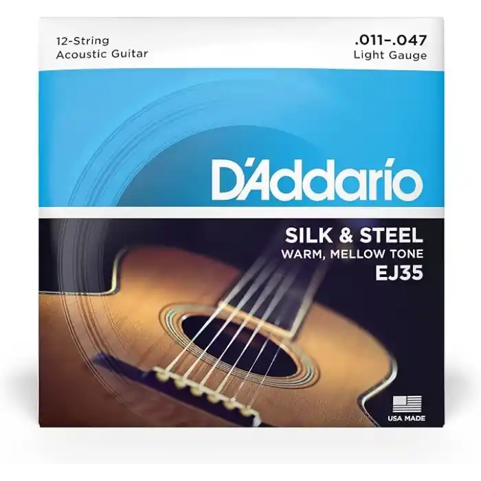 DAddario EJ35 12 telli tel seti 0,027 cm - 0,12 cm (.011 -.047 inç)