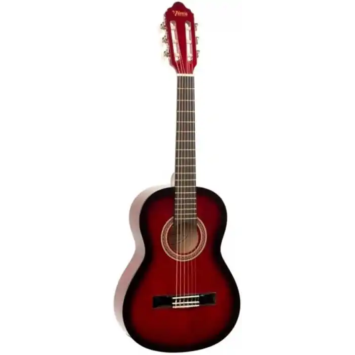 Vc103Trds Kırmızı (3/4 Boy) Klasik Gitar (Kılıf+Yedek Tel Seti+Pena)