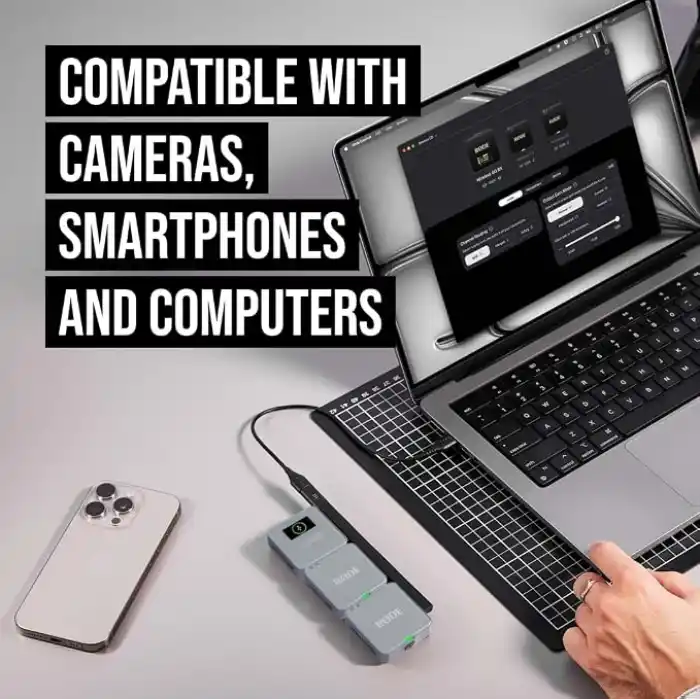 RØDE Wireless GO (Gen 3) - Üçüncü Nesil, 32-bit, Çift Vericili, Kayıt özellikli Kablosuz Mikrofon Seti (Taş Rengi)