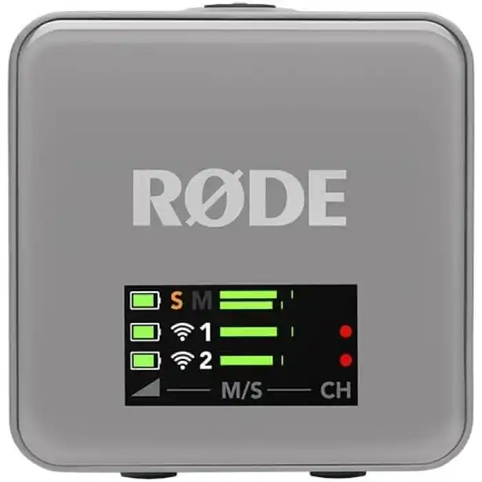 RØDE Wireless GO (Gen 3) - Üçüncü Nesil, 32-bit, Çift Vericili, Kayıt özellikli Kablosuz Mikrofon Seti (Taş Rengi)