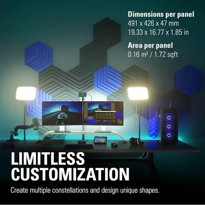 Elgato Wave Akustik Panel Başlangıç Seti, Mavi (10AAL9901)