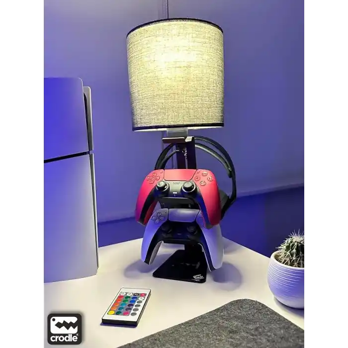 Dualsense Kulaklık Standı ve Masaüstü Ayarlanabilir RGB Kumandalı Masa Lambası Ps5 Xbox Ps4 Aksesuar