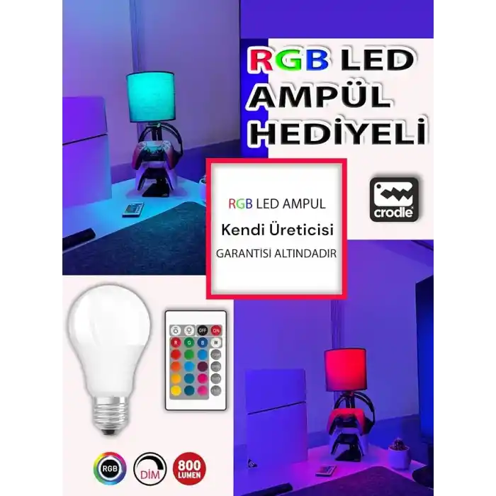 Dualsense Kulaklık Standı ve Masaüstü Ayarlanabilir RGB Kumandalı Masa Lambası Ps5 Xbox Ps4 Aksesuar