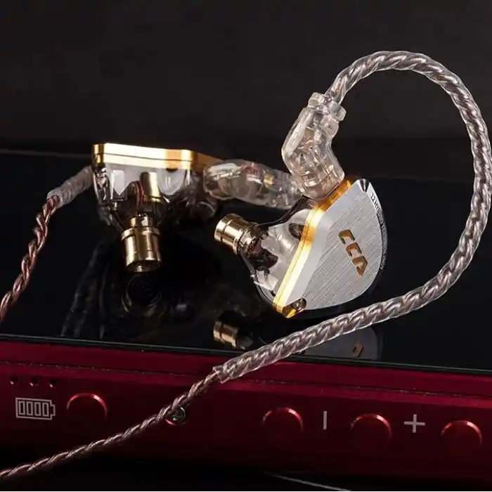 CCA C12 in Kulak Monitör Kulaklıklar 5BA 1DD Hibrid HiFi IEM Kulaklık Gürültü Izole Stereo Kablolu Kulakiçi Müzisyenler Audiophile Şarkıcılar DJ