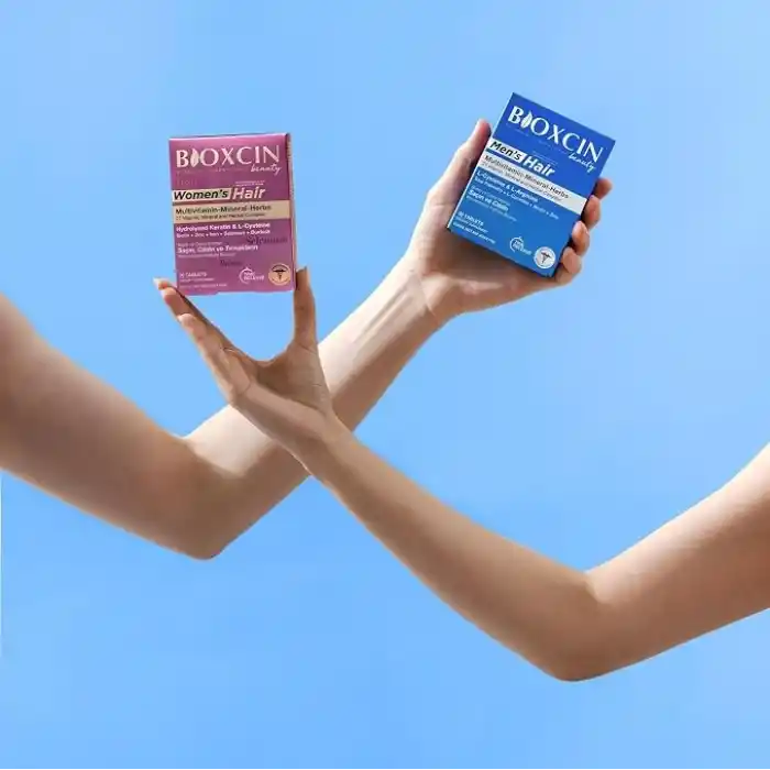 Bioxcin Men’s Hair Tablet – L-Arginin, Cüce Palmiye, L-Karnitin, Biotin ve Çinko İçeren Erkeklere Özel Saç, Cilt ve Tırnak Destek Tableti – 30 Tablet – Vegan