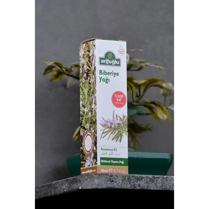Arifoğlu Biberiye Yağı 20ml%100 Saf Yağ – Saç Bakımı ve Saç Güçlendirici Etki İçin | Arifoğlu Rosemary Oil 20ml 100% Pure – Hair Care and Strengthening Effect