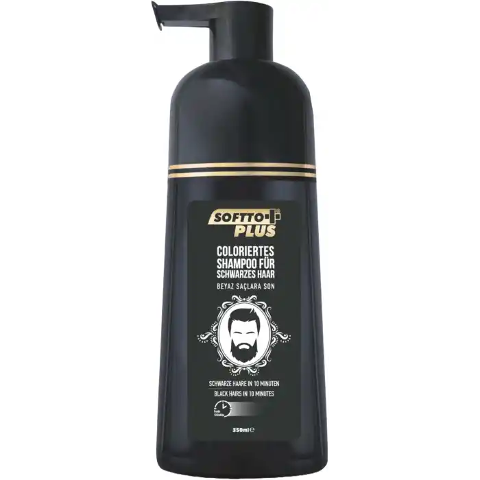 SOFTTO PLUS BLACK HAIR SHAMPOO SİYAHLAŞTIRICI ŞAMPUAN 350ML