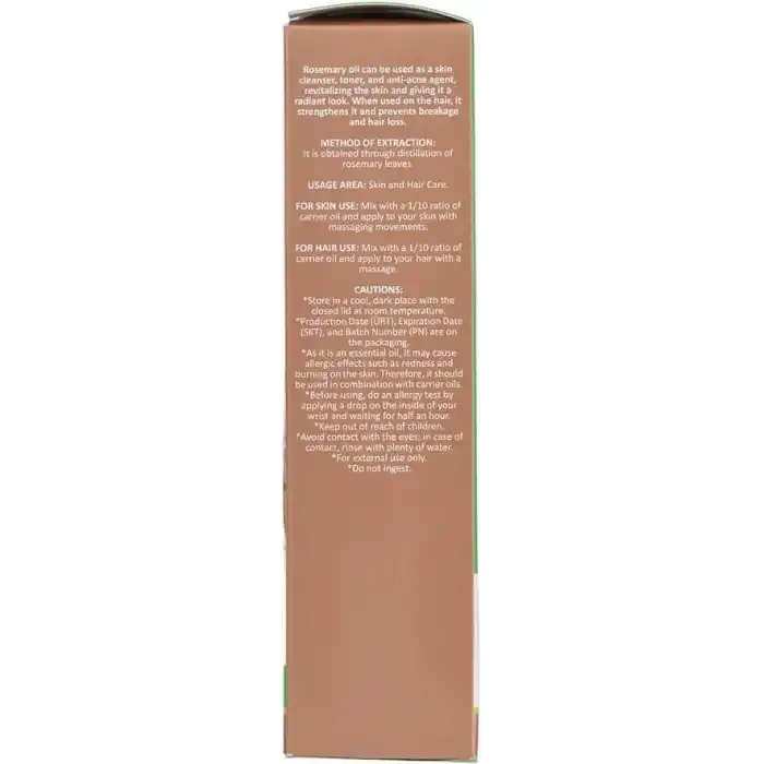 Arifoğlu Biberiye Yağı 20ml%100 Saf Yağ – Saç Bakımı ve Saç Güçlendirici Etki İçin | Arifoğlu Rosemary Oil 20ml 100% Pure – Hair Care and Strengthening Effect