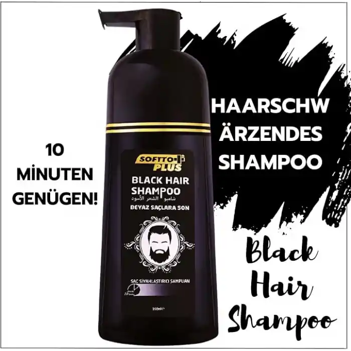SOFTTO PLUS BLACK HAIR SHAMPOO SİYAHLAŞTIRICI ŞAMPUAN 350ML
