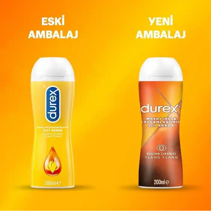 Durex Ylang Ylang 2si 1 Arada Kayganlaştırıcı & Masaj Jeli 200 ML, Erkek