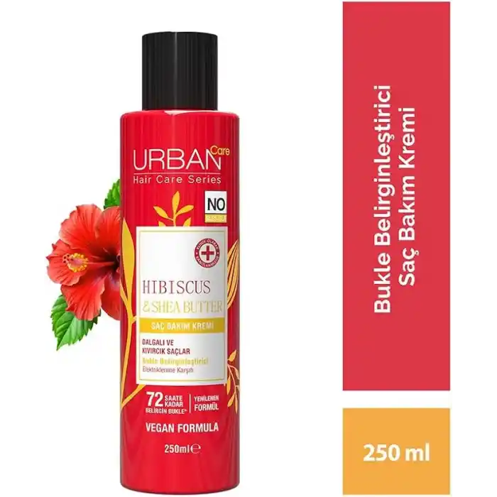 Urban Care Hibiscus & Shea Butter Kıvırcık ve Dalgalı Saçlara Özel Saç Kremi 250ml