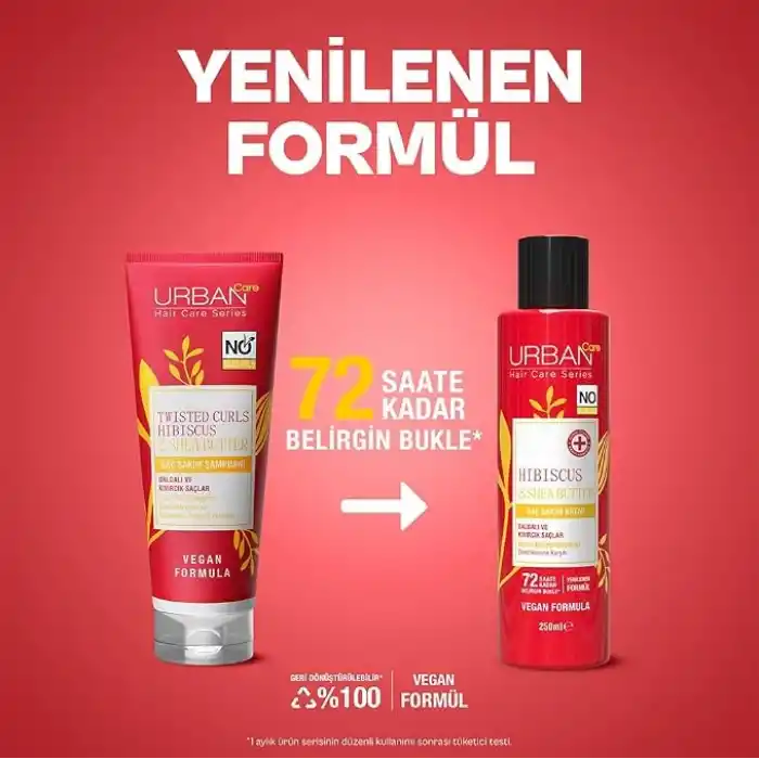 Urban Care Hibiscus & Shea Butter Kıvırcık ve Dalgalı Saçlara Özel Saç Kremi 250ml