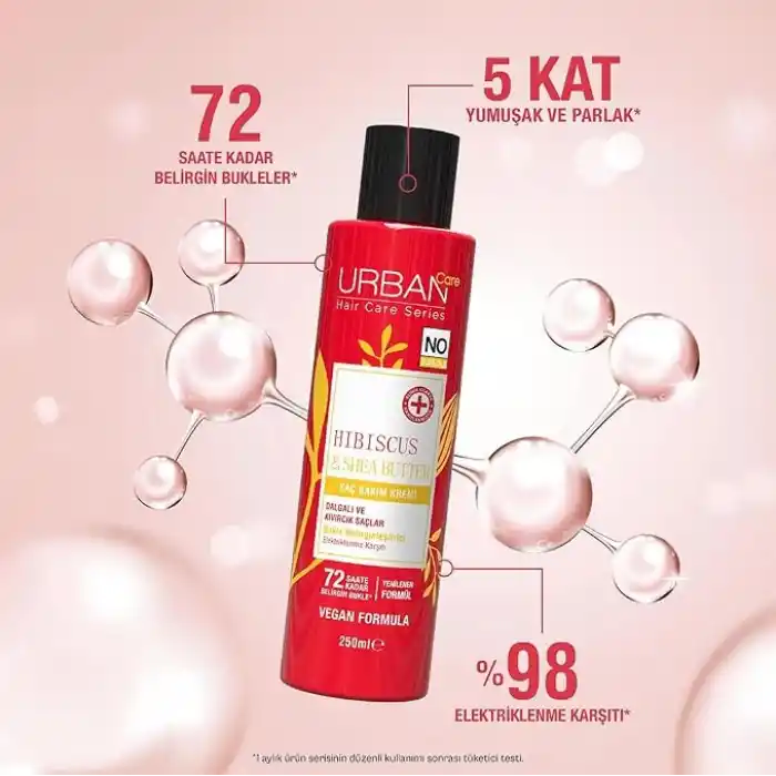 Urban Care Hibiscus & Shea Butter Kıvırcık ve Dalgalı Saçlara Özel Saç Kremi 250ml