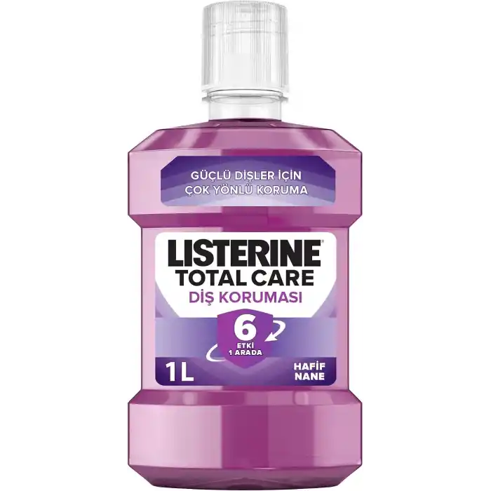 Listerine Total Care Hafif Nane Ağız Bakım Suyu, 1L,