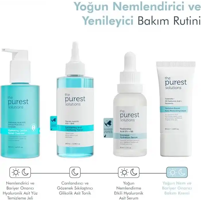 The Purest Solutions, 24 Saat Etkili Günlük Yoğun Nemlendirici Cilt Bakım Kremi 50 ml