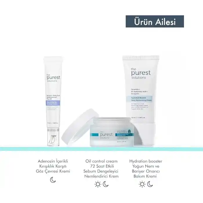 The Purest Solutions, 24 Saat Etkili Günlük Yoğun Nemlendirici Cilt Bakım Kremi 50 ml
