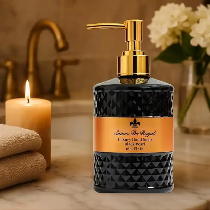 Savon de Royal Luxury Vegan Sıvı Sabun Black Pearl 500 ml, Portakal, Vanilya