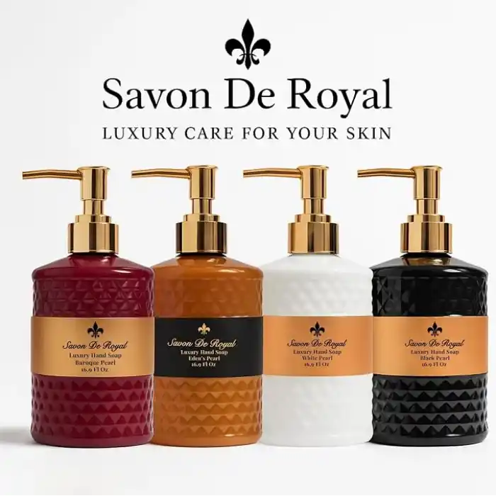 Savon de Royal Luxury Vegan Sıvı Sabun Black Pearl 500 ml, Portakal, Vanilya