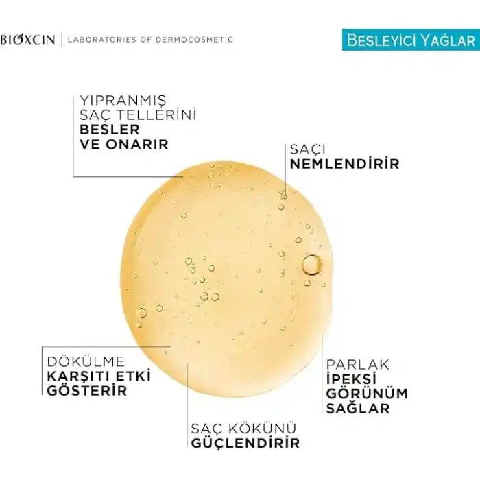 Bioxcin Besleyici Yağlar Şampuan 3 x 300 ml – Kuru ve Yıpranmış Saçlar İçin, 9 Çiçek Yağı, Pantenol ve BioComplex B11 İçerikli, Sülfatsız