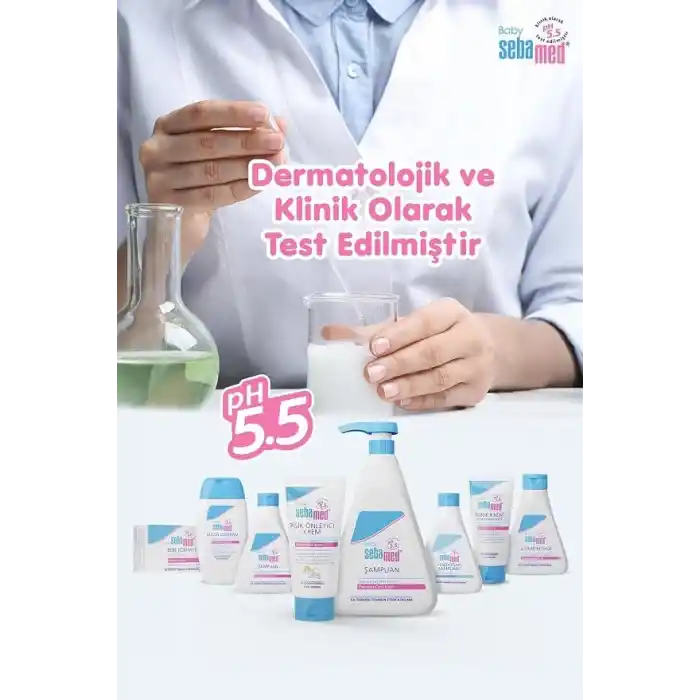 Sebamed Baby pH 5.5 Bisabolol İçerikli Koruma ve Bakım Sağlayan Yenidoğan Bebek Şampuanı 500 ml