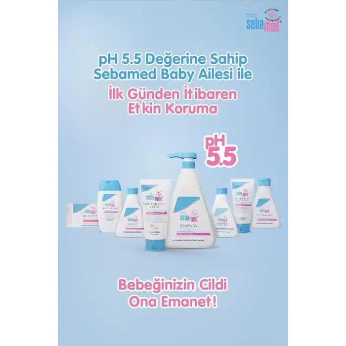 Sebamed Baby pH 5.5 Bisabolol İçerikli Koruma ve Bakım Sağlayan Yenidoğan Bebek Şampuanı 500 ml